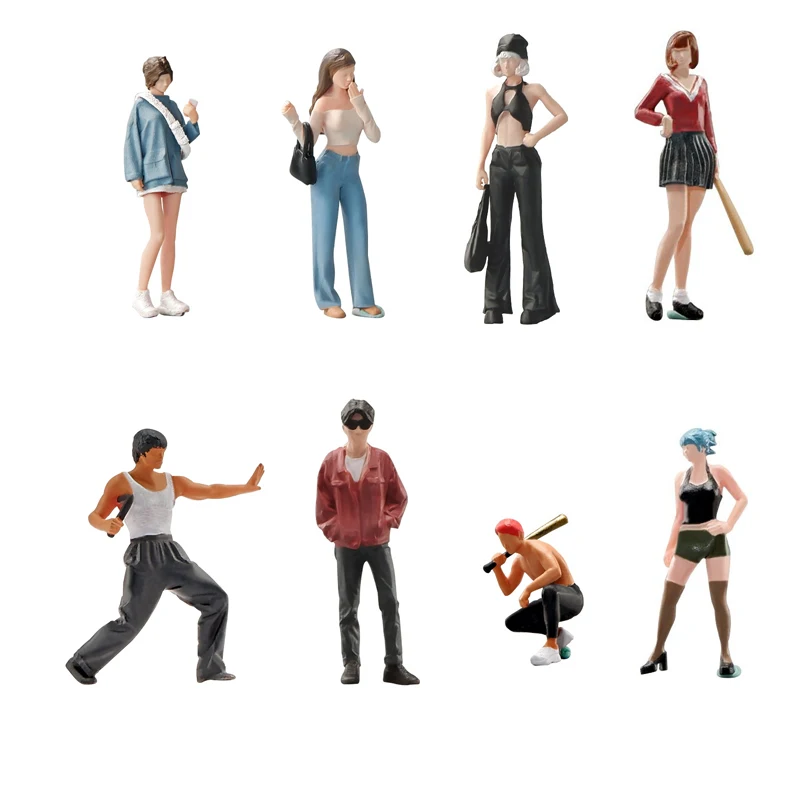 

Resin Diorama 1:64 Scale Mini Figures Miniatura Garage Scenes Minifigures Model Kit DIY Craft Toys Anime Figure Collectible