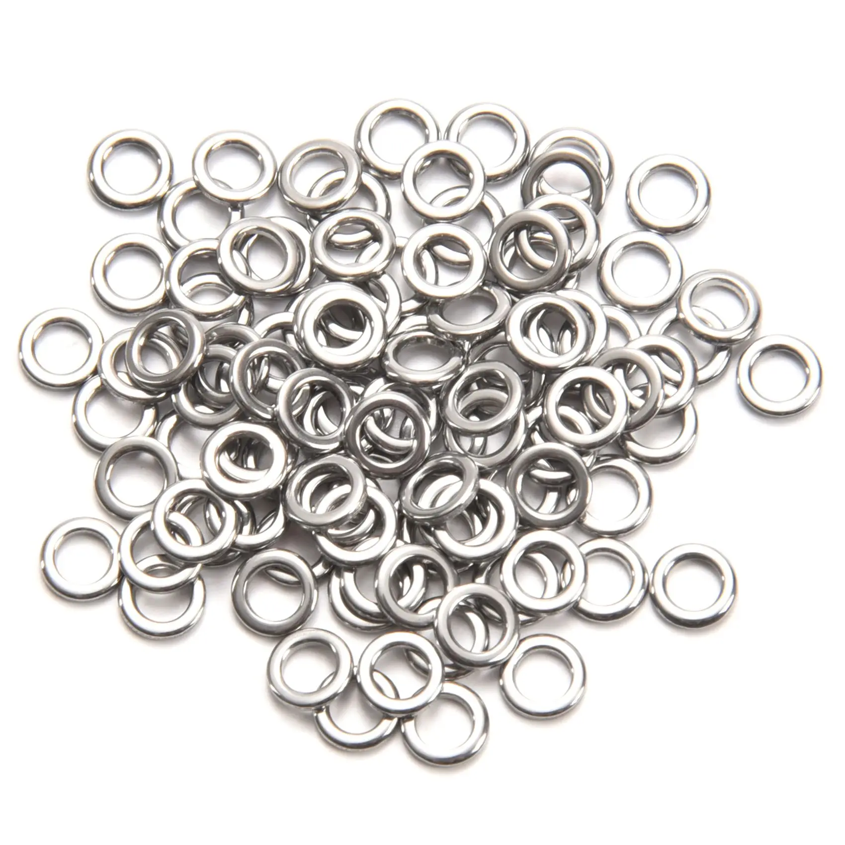 fishing solid ring jigging fishing accessories the best 304 stainless steel very large test 1#