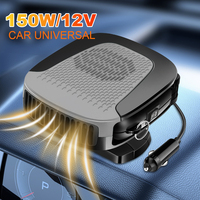 12V Portable Car Heater 150W Window Defroster Demister 360 Rotating Base Car Windshield Defogger Defroster Electric Heater Fan