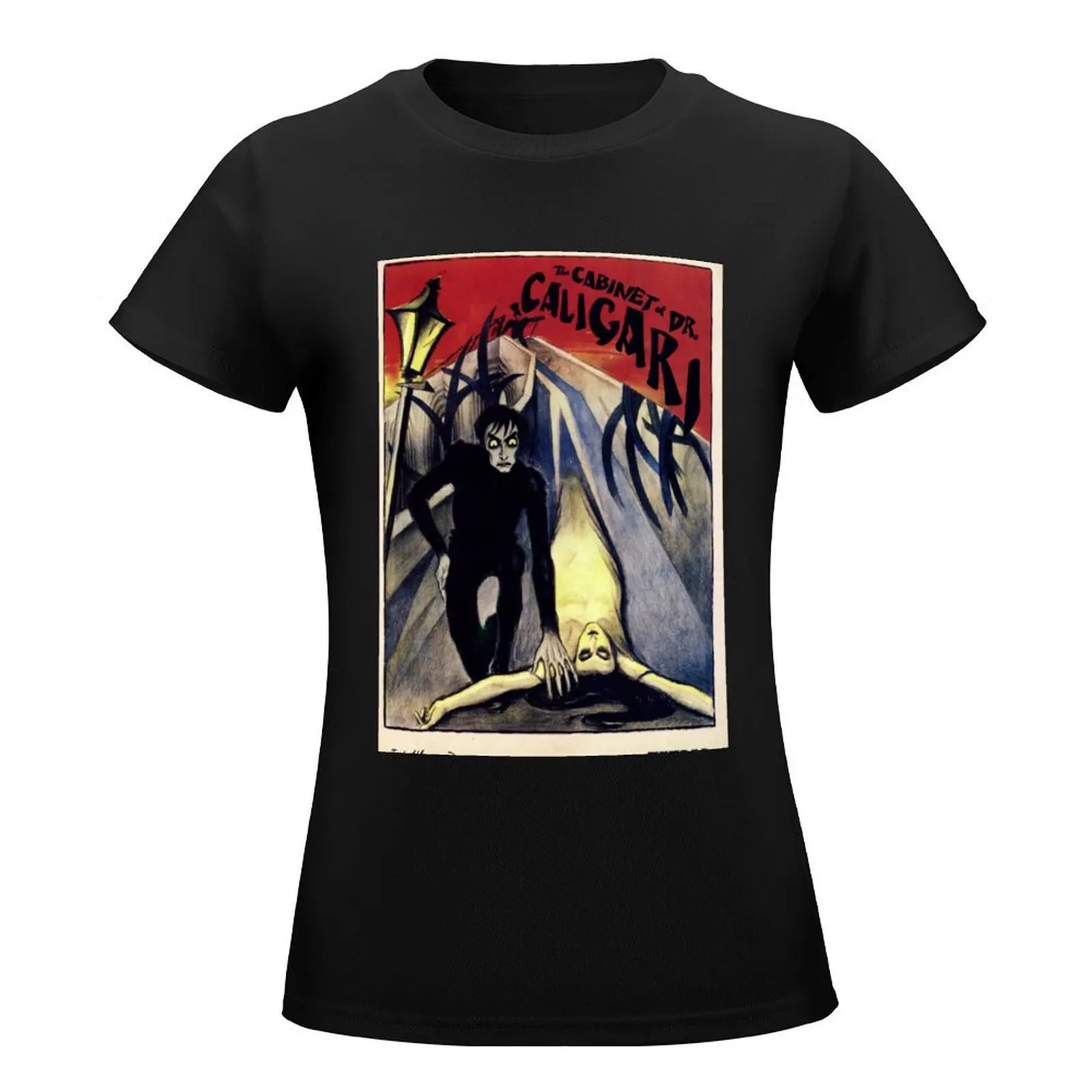 The Cabinet of Dr. Caligari Robert Wiene T-Shirt lady clothes graphics kawaii clothes t shirts for Women