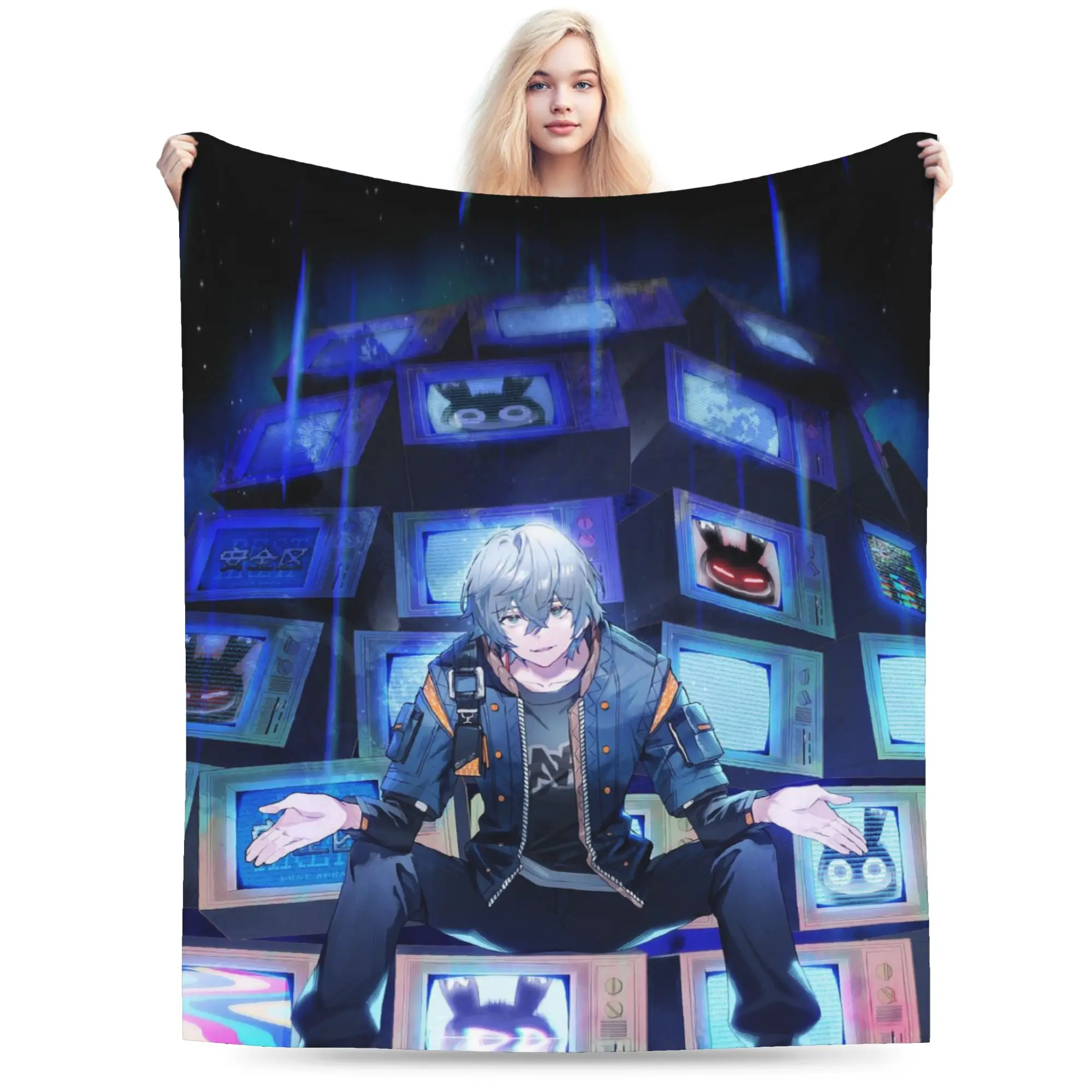 Zenless Zone Zero Throw Blanket for Couch  Fuzzy Soft Plush Blanket 50x60 Inches Multi-size Bedspread for All Seasons