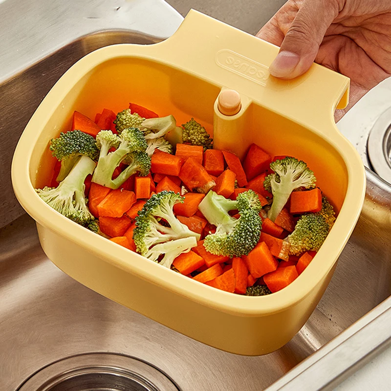 

Регулируемая настенная корзина для кухонной мойки — подвесная корзина для слива мусора не требуется, современный пластиковый дизайн, гр.