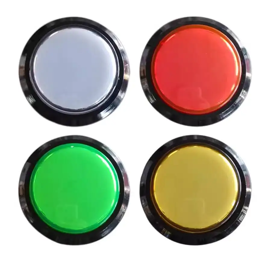 

5pcs 46# Round Button Game Machine Button Guess the Mouse Cigarette Machine Button Switch Micro Switch Bracket Light