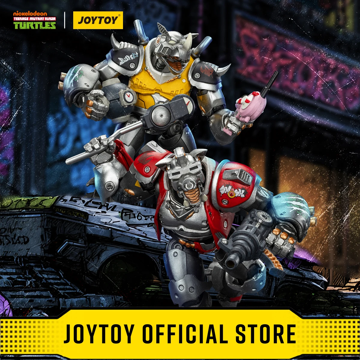 

Фигурки JOYTOY TMNT 1/18: TMNT-Super Bebop, TMNT-Mighty Rocksteady