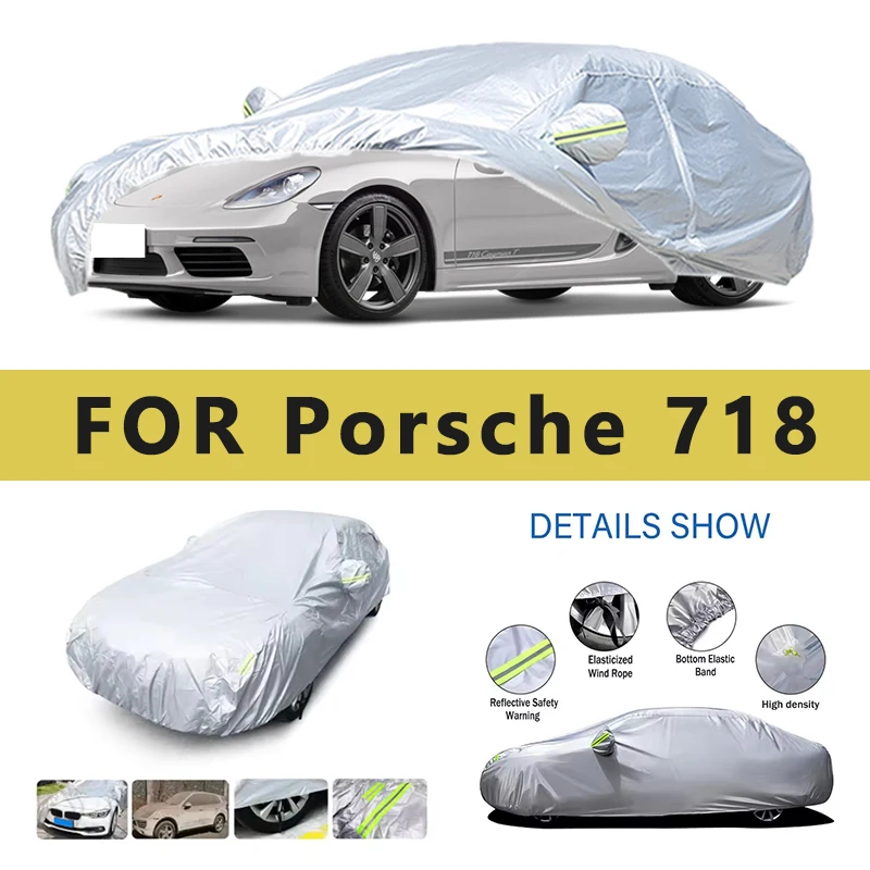 

For Porsche 718 Car Cover Outdoor Protection Covers Snow Sunshade Waterproof Dustproof Car Accessories