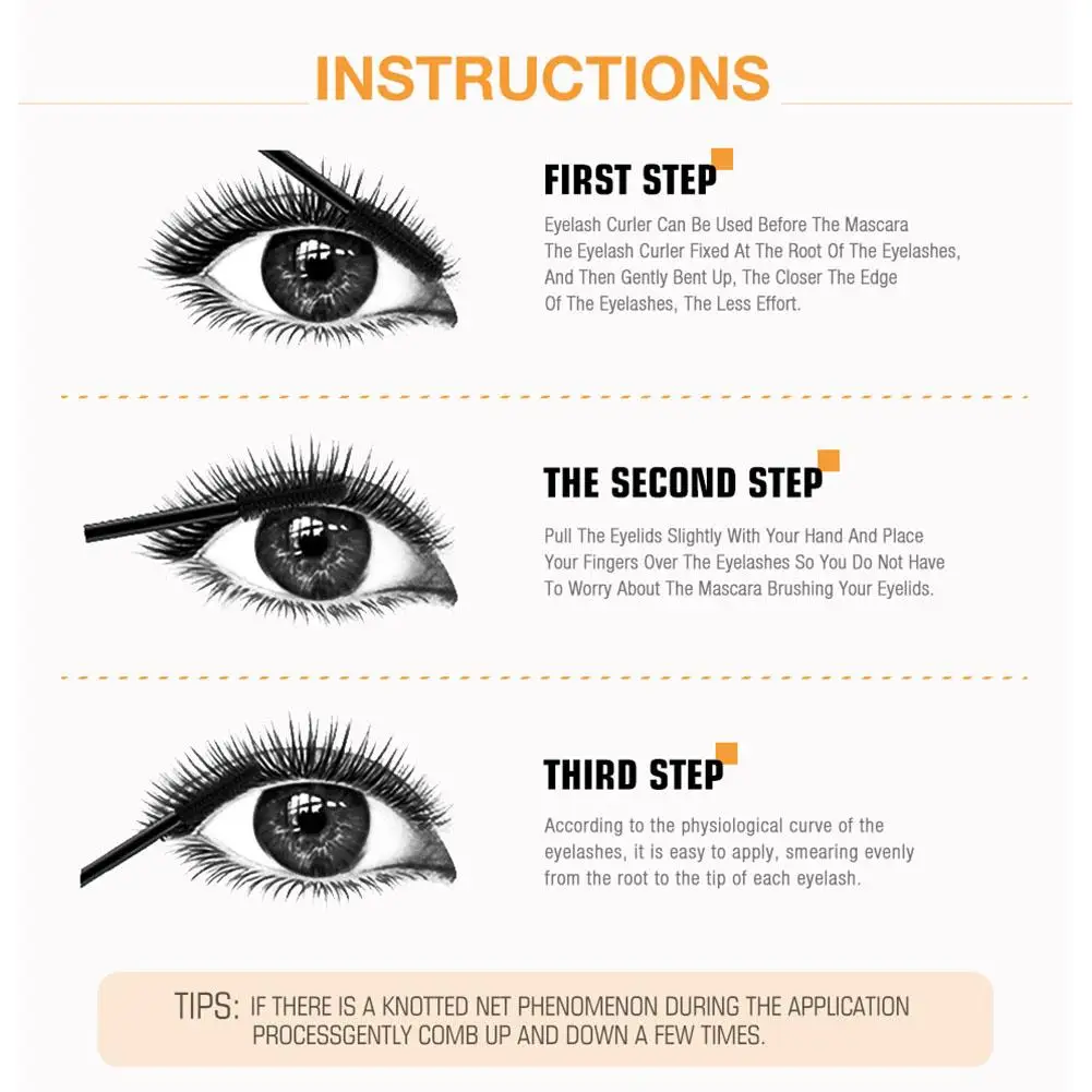 O.TW O.O 3D Mascara Black Lash Extension ciglia Eye Lashes Brush Beauty Makeup ciglia arricciate lunghe dorate a lunga tenuta