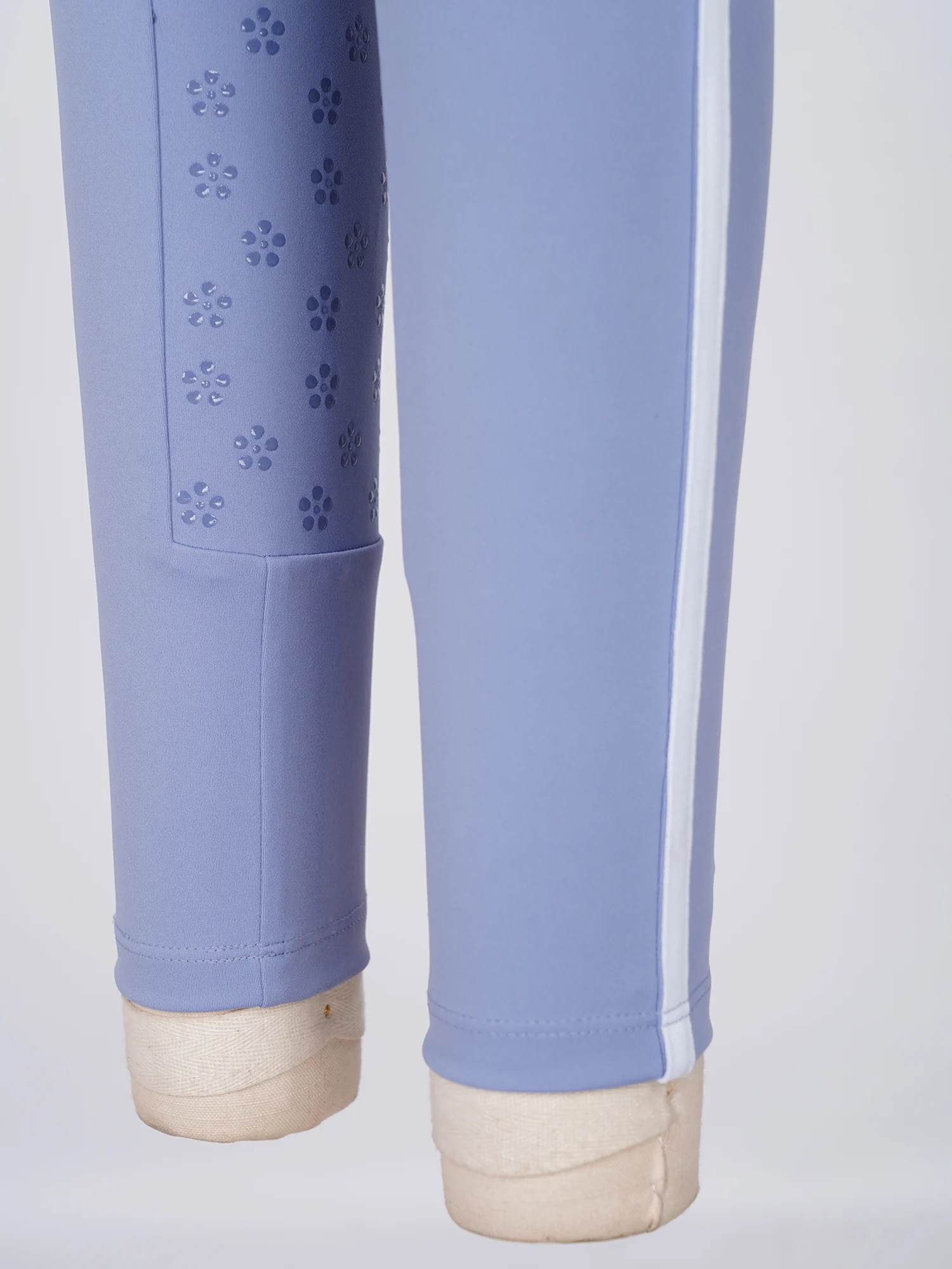 Kids Girls Professional Horse Riding Pants Non-slip Full Seat Contrasting Trim Equestrian Leggings with Pockets And Belt Loop