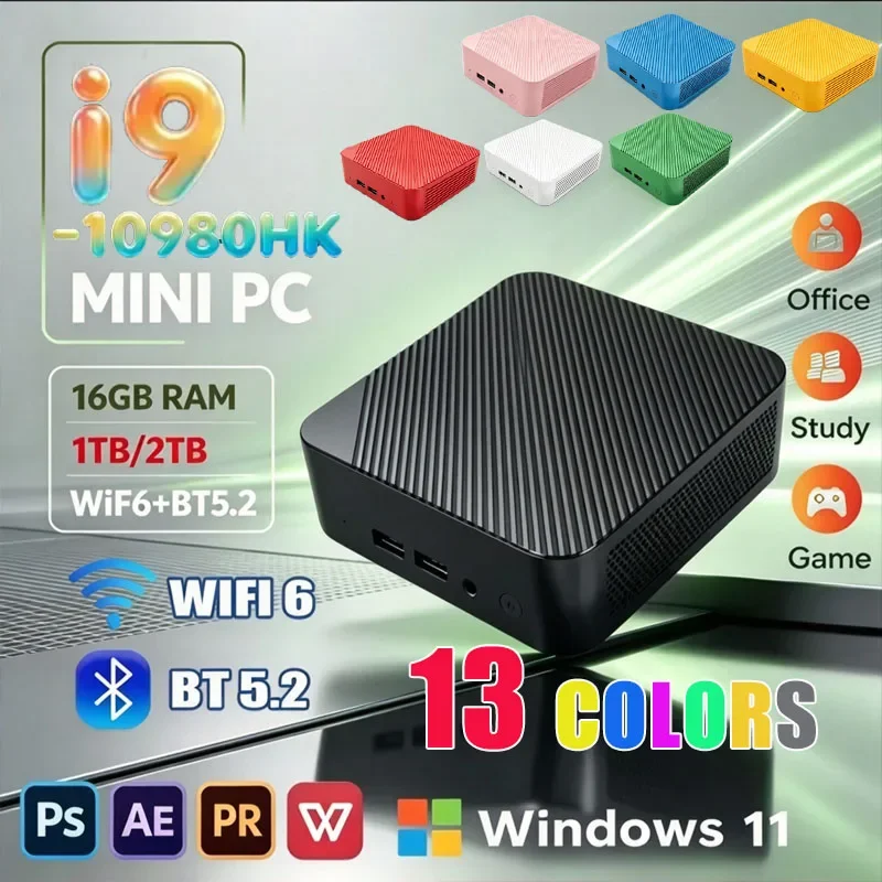 Intel Mini PC 13 Shades Intel Core I9-10980HK Powerful Portable Desktop 16GB 1TB SSD WiFi 6 BT5.2 2026 All In One Gaming Office PC - Aliexpress Deal