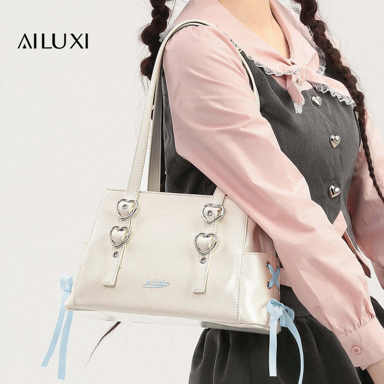 

AILUXI Women Underarm Bags Black Large Capacity Tote Bag High End Commuting Crossbody Original Designer Brand Female Handbag