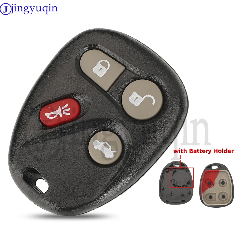 jingyuqin 3+1 With Battery Holder For Buick 2003-2007 Chevrolet Trailblazer GMC Remote Car Key Shell Case Fob Entry Replacement