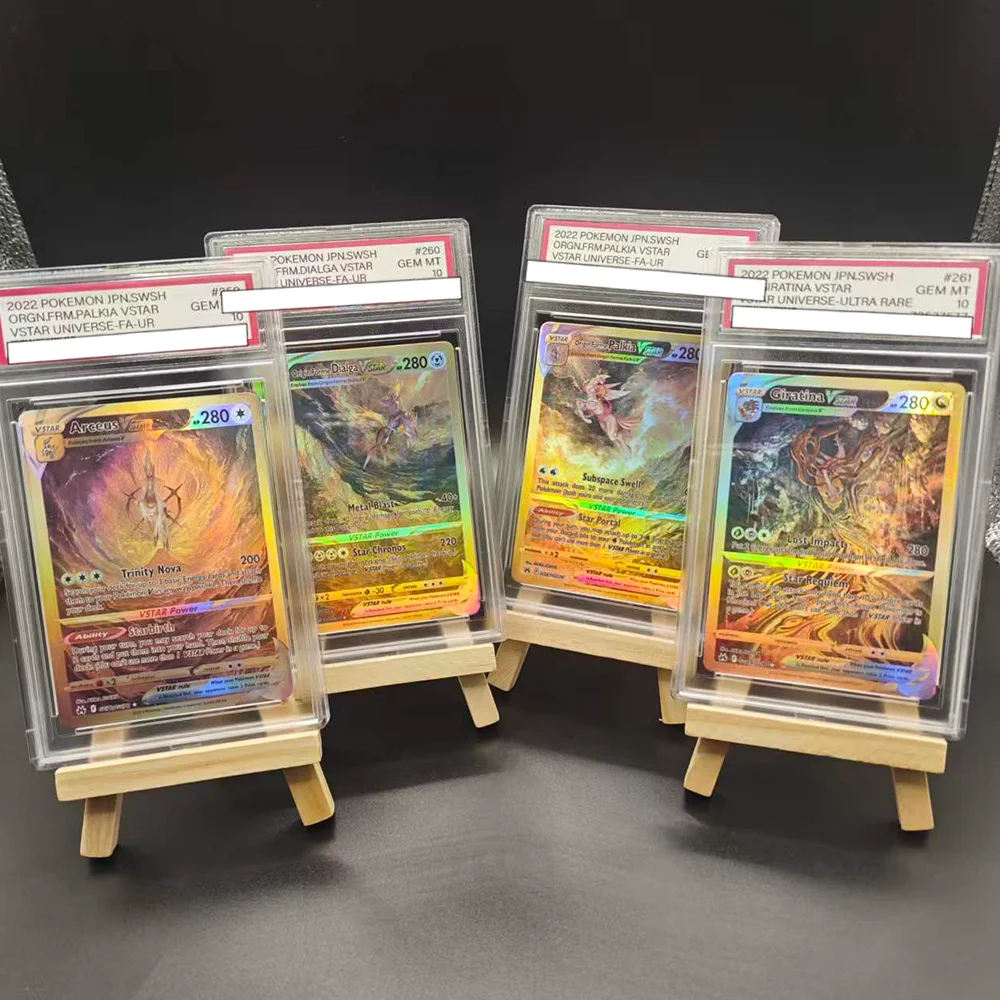

DIY 2022 PTCG GAME English Version 1ST FA/GIRATINA VSTAR Collection Card 10Points Rating Card Anime Game Card Gift Toy