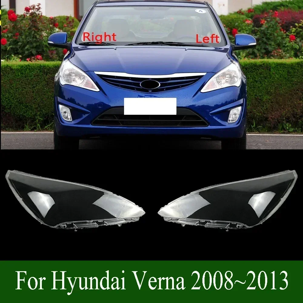 

Для Hyundai Verna 2008 ~ 2013 крышка передних фар прозрачный корпус фары линзы из плексигласа заменить оригинальный абажур
