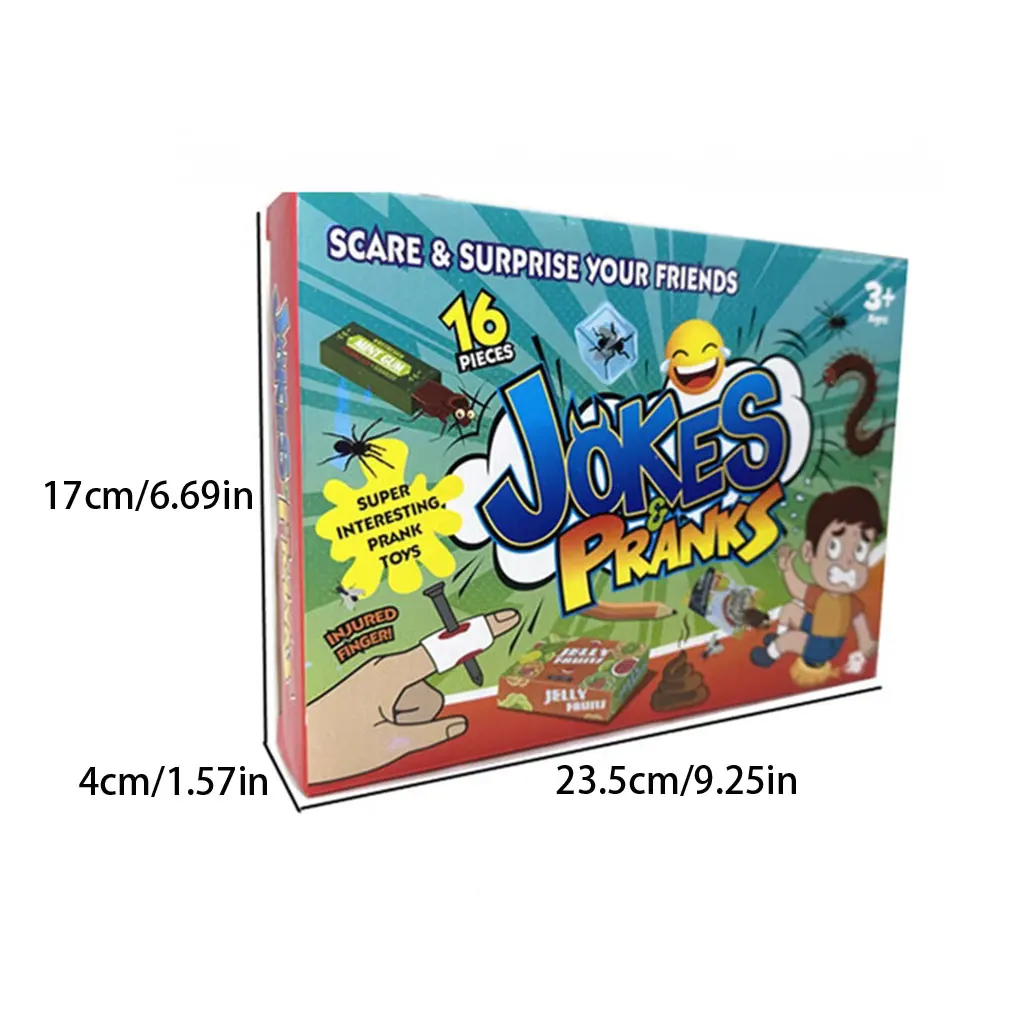 思い出や瞬間、休日、ハロウィーンのいたずらセットを作るためのおもちゃのいたずら用品キット