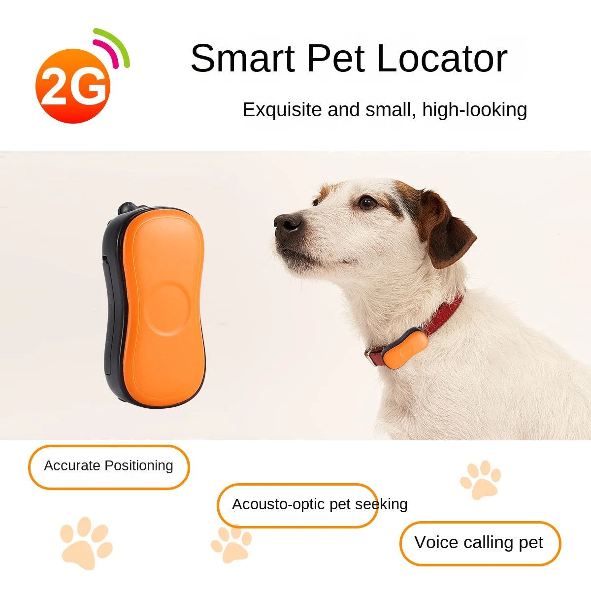 New GPS+BD Pet Locator Intelligent GPS Cat and Dog Collar Waterproof and Anti-lost Ring