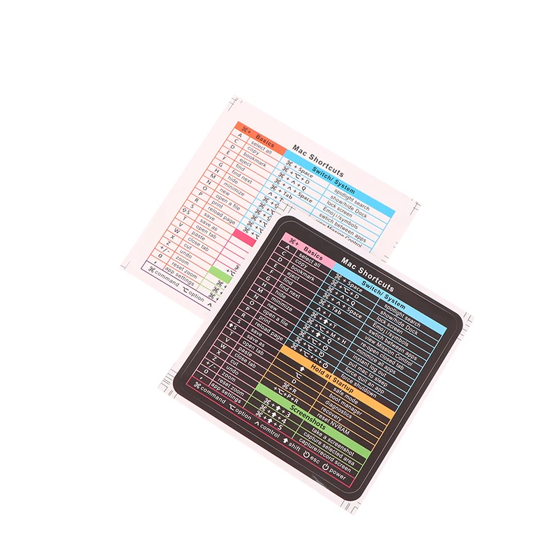 Autocollants adhésifs pour raccourci d'ordinateur, 2 pièces, pour guide de clavier de référence rapide, Windows/Word