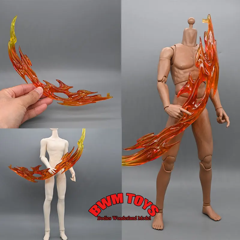 

DIY 1/6 Scale Soldier Scene Accessories Flame Knife Special Effects For 12inch Action Figure Doll