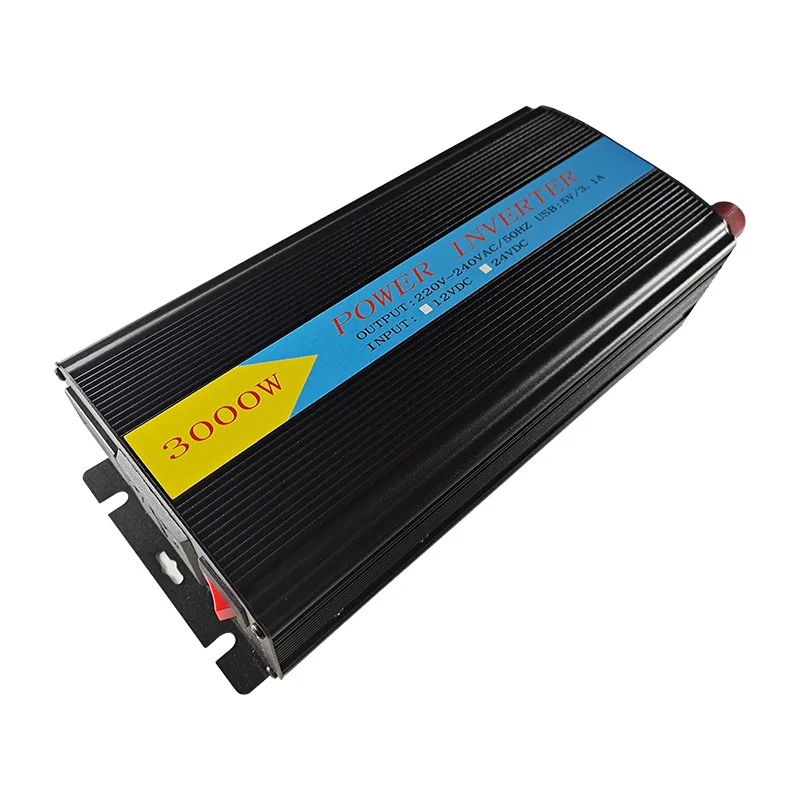3000W 12V LCD Display Single Output Home Use Power Inverter Converter UPS off Grid 50/60Hz Pure Sine Wave