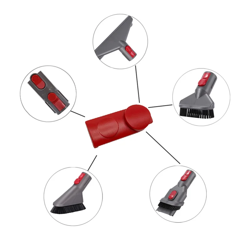 1 Uds. Botón de lengüeta de pestillo de Clip + botón de interruptor de herramienta de varita de resorte para Dyson V6 V7 V8 V10 V11 V12 V15 piezas de aspiradora