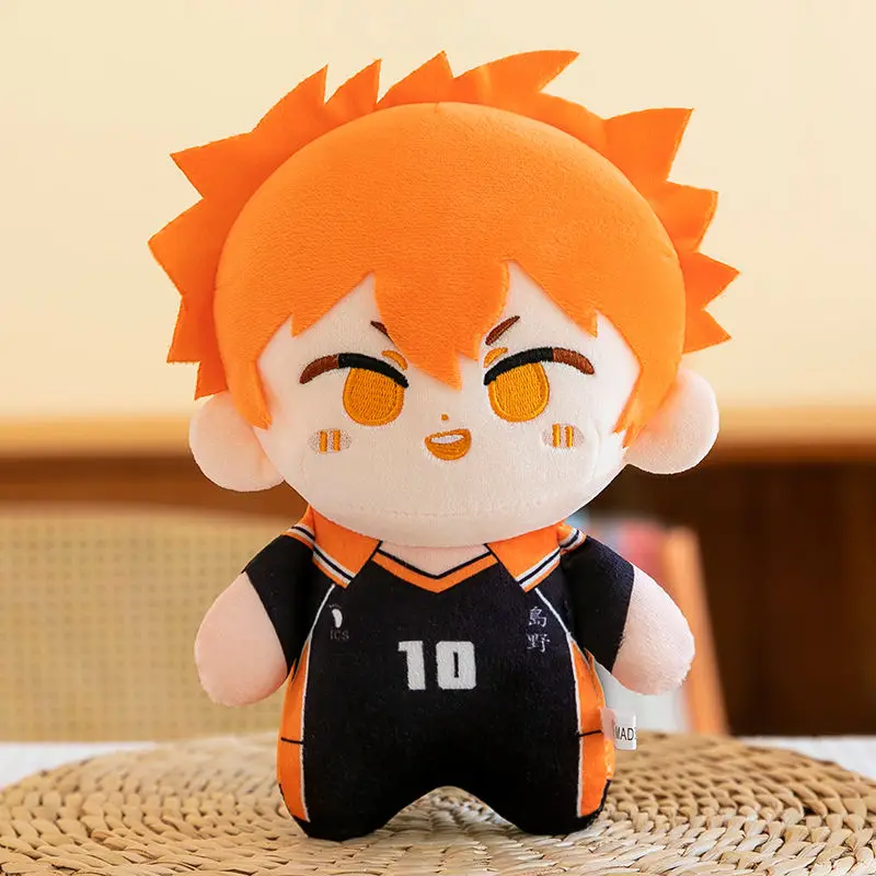 Kawaii Haikyuu ตุ๊กตา Plush ตุ๊กตา Hinata Shoyo Tobio Kageyama อะนิเมะการ์ตูนตุ๊กตา Plushies นักเรียนกระเป๋าจี้ของเล่นของขวัญวันเกิด