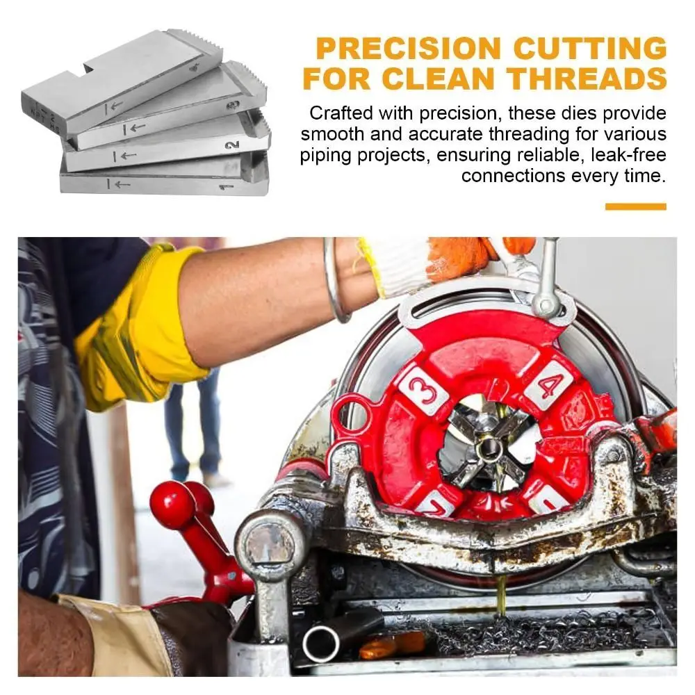 

Набор для быстрой подготовки труб 47770: эффективный, долговечный, универсальный резьбонарезной инструмент с головками из легированной стали высокого качества