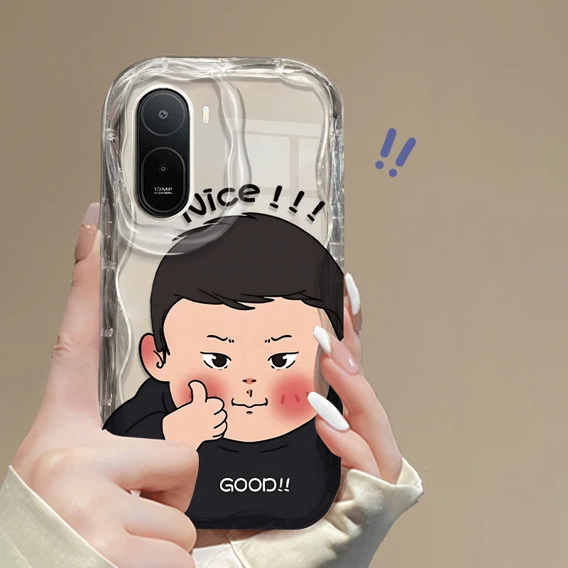 Flexible TPU Case For Xiaomi Poco C81 Pro 4G Protective Cover Shockproof Boy & Girl Pattern Fundas