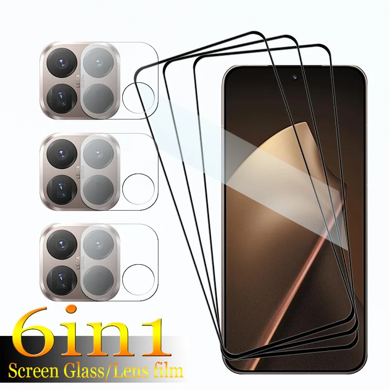 بيع 9H الزجاج المقسى حامي الشاشة ل Xiaomi 15T برو غطاء كامل المضادة للخدش + 15T برو لينة الألياف عدسة الكاميرا فيلم #1