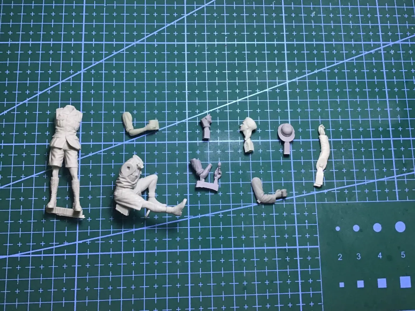1/35 Resin Model Figure GK，German soldier ,   Unassembled and unpainted kit