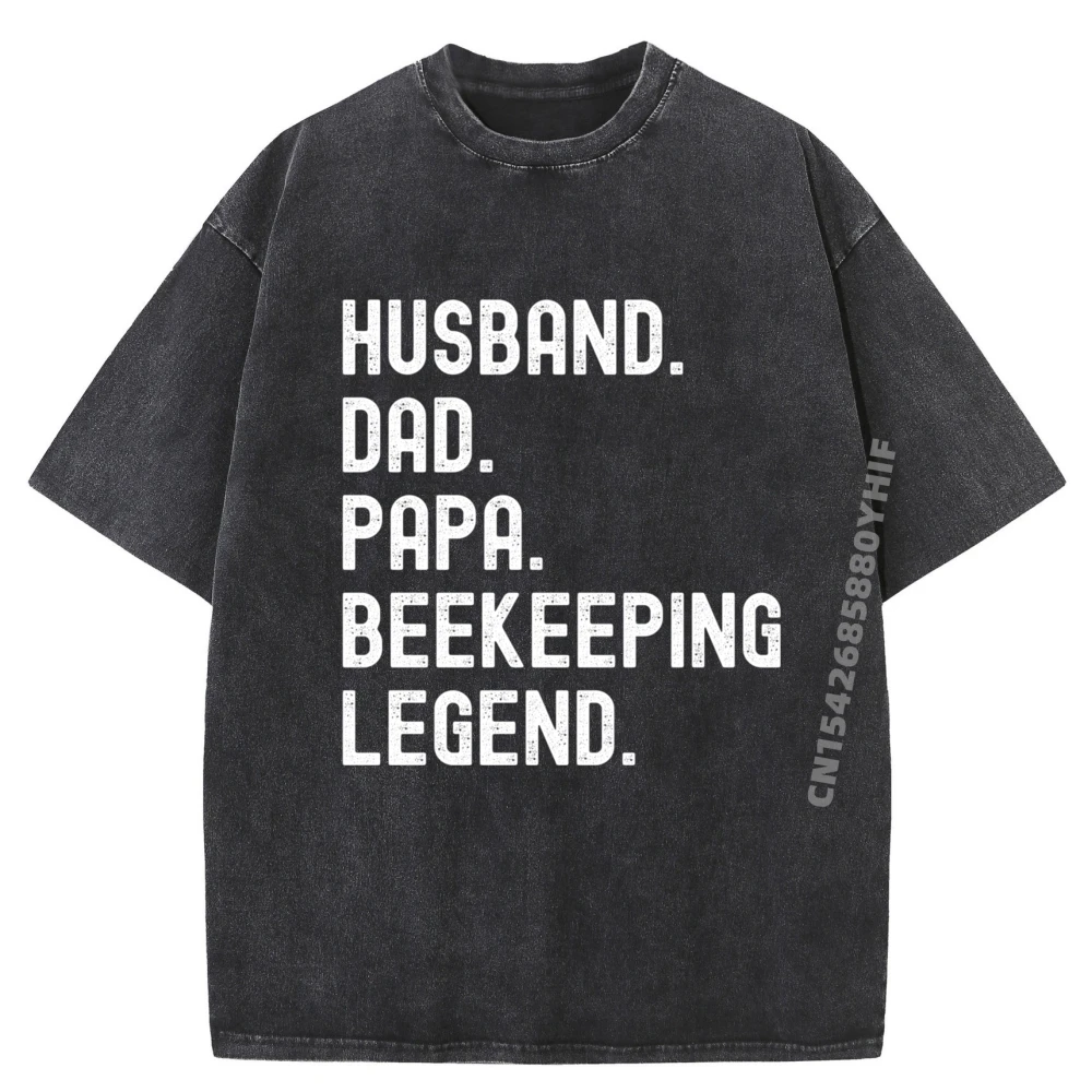 

Футболка большого размера Papa Bee Dad Husband Beekeeper Beekeeping Legend, мужская летняя стираная рубашка, мужская футболка