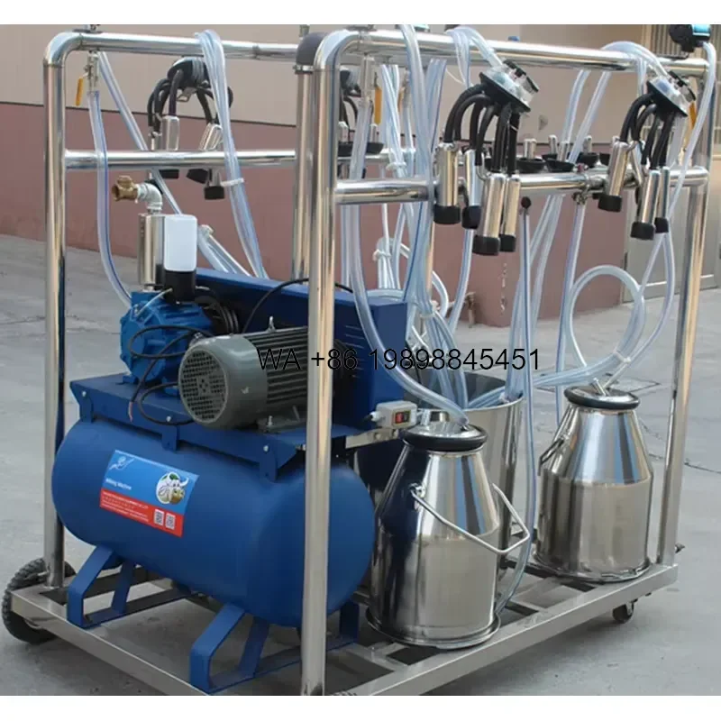 Wmwmnu for HL-JN03 4 Bucket Portable Milking with Vacuum Pump