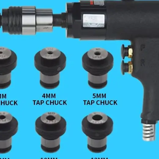 M3-M12 Pneumatic Tapping Machine Low Speed / High Speed Tapping Machine Gun Type Pneumatic Power Thread Tap Drilling Machine