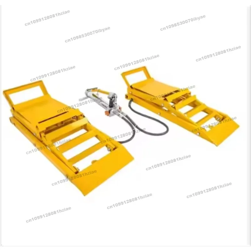 Suitable for Car Ramp Set Including 2 Ramps + Oil Pump and Tubing for Repair Lifting Equipment Vehicle with CE