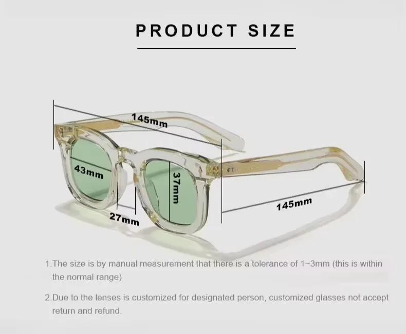 Hochwertige Handgefertigte Acetat-Rundsonnenbrille für Männer und Frauen Klassische Sonnenbrille Outdoor UV400-Schutzbrille mit Individuellem Logo auf den Gläsern – Detail 2