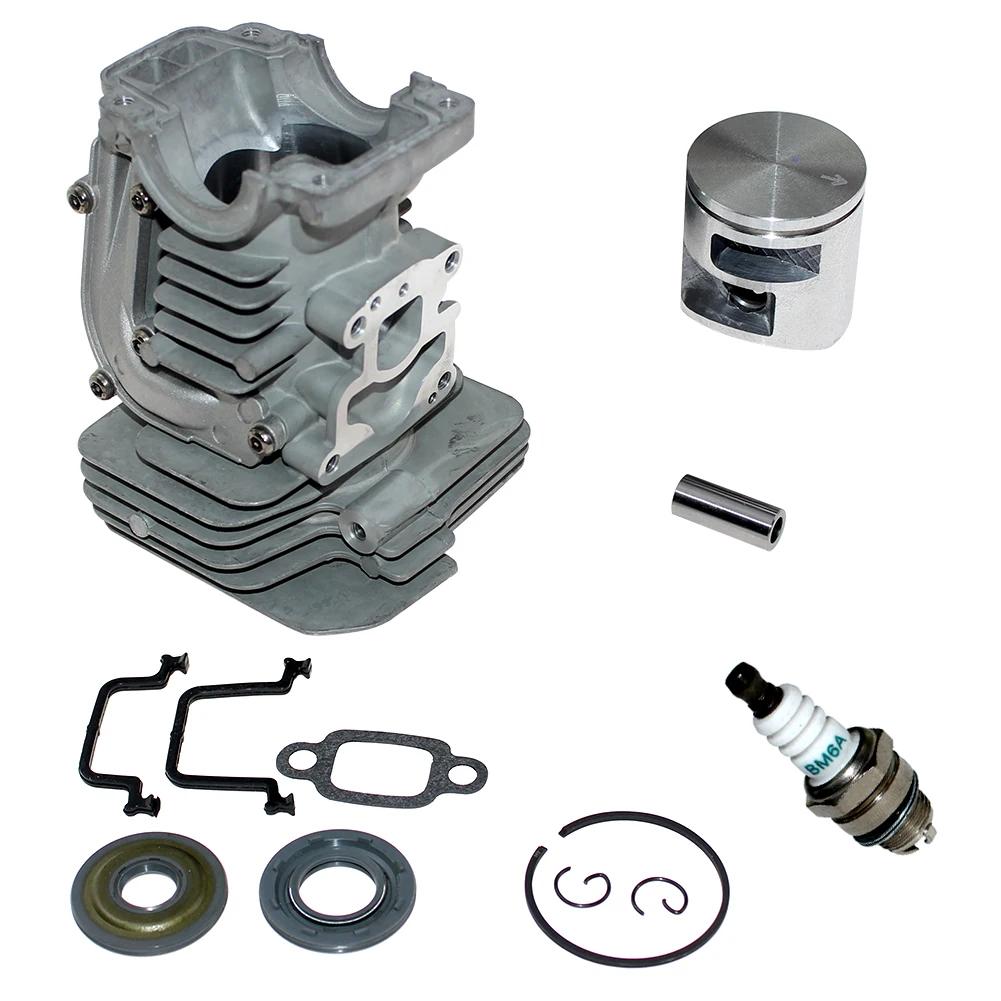 Cylinder Piston Kit-41mm Rebuild For Husqvarna 435 435E 440 440E 435II 440II 135 135E 140 140E Jonsered CS2240 CS2240S CS2240II