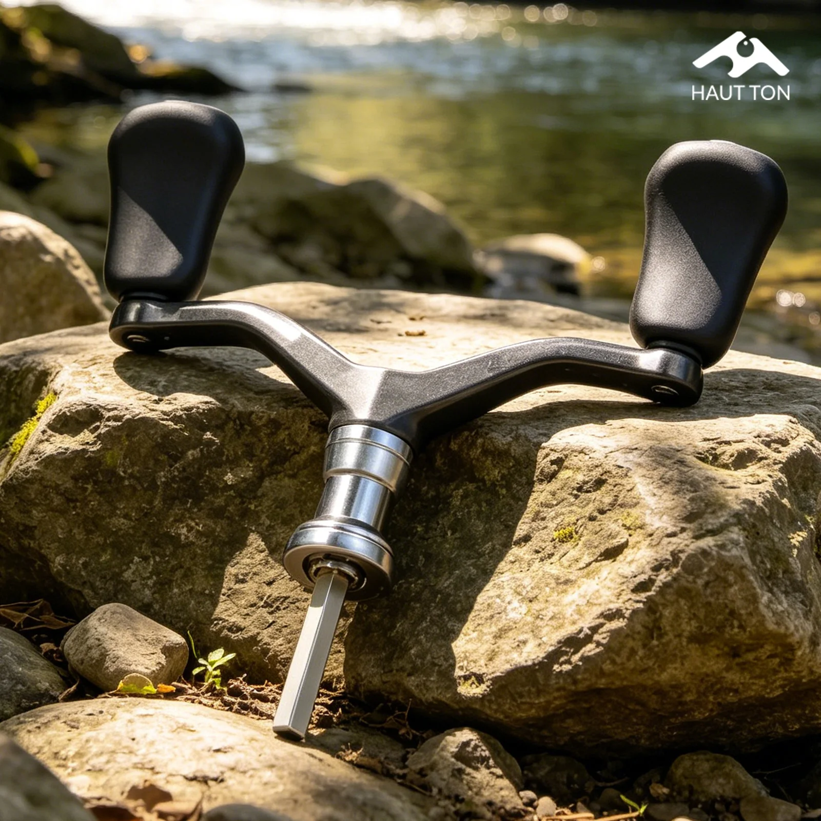 HAUT TON Kohlefaser Einzel- & Doppel-Ersatzrollengriff Leichtes Zubehör Langlebige Premium-Angelteile für Angler – Detail 8