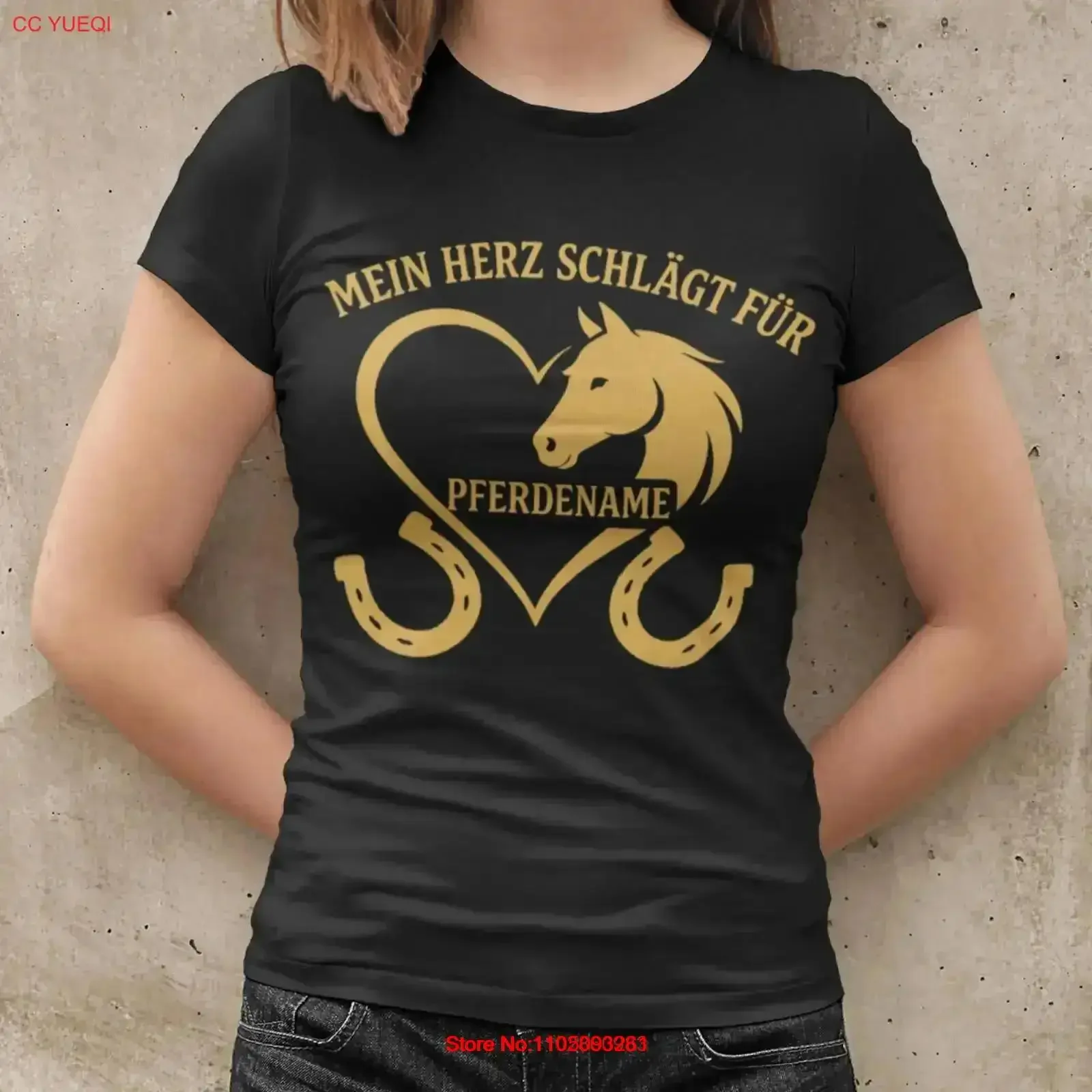 

Персонализированная женская футболка с именем любителя лошади, органическая женская футболка из хлопка, винтажная стильная дышащая стильная уличная дизайнерская одежда