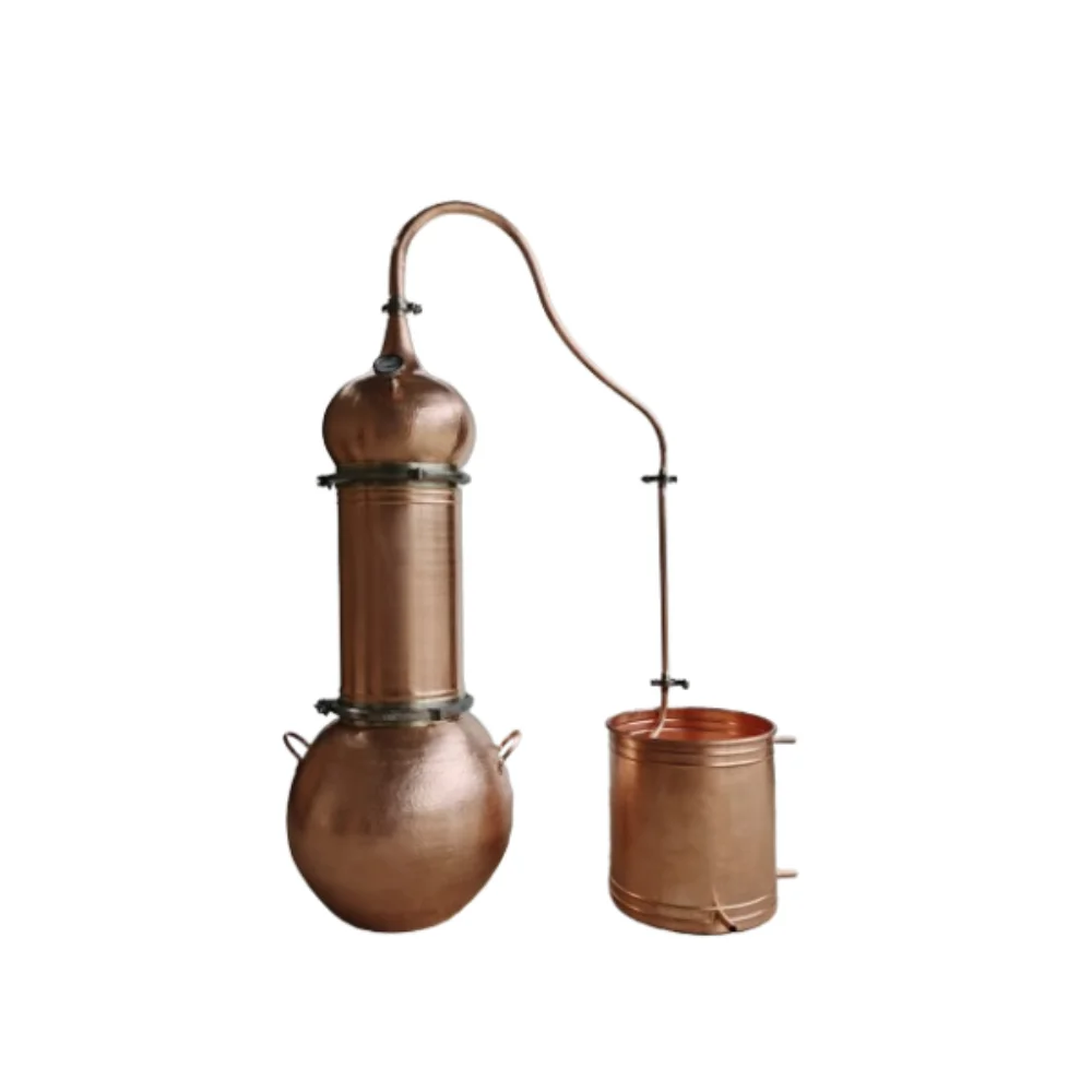 

50L copper still, all copper pure dew machine, chuck still, distillation set, copper distiller