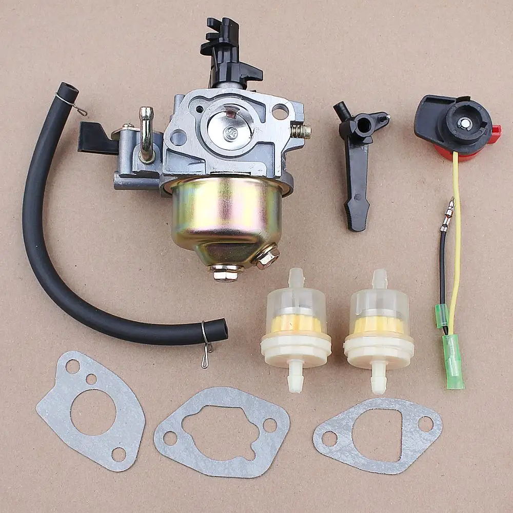 Carburetor Gasket On-Off Switch Kit For Honda GX120 GX160 GX168 GX200 5.5-6.5 HP Genertor Engine Parts Fuel Filter