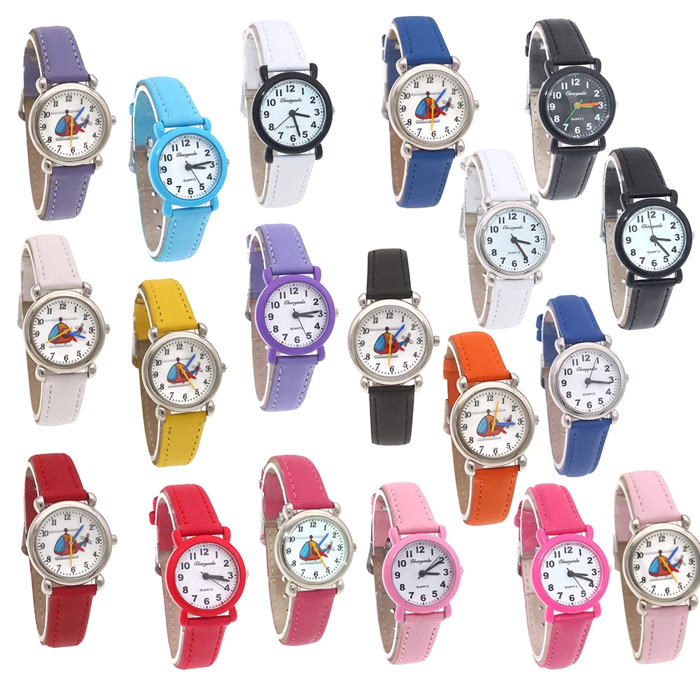 5Pcs/Lot Mixed Bulk Boys Girl Watch Cartoon Strap Random Pattern Wristwatches