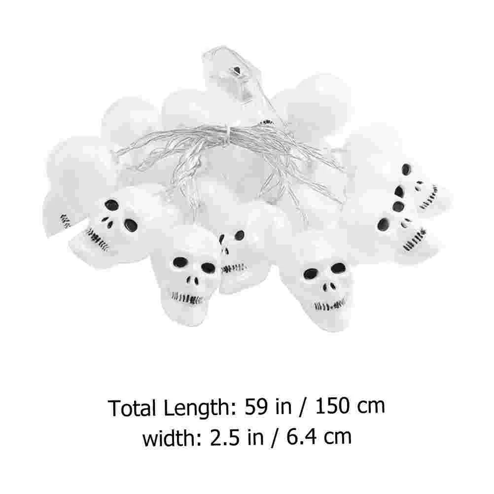 Cadena de luces de Halloween para exteriores, cadena de luces de fiesta para Festival, cadena de luz de jardín, cadena de Calavera, elegante