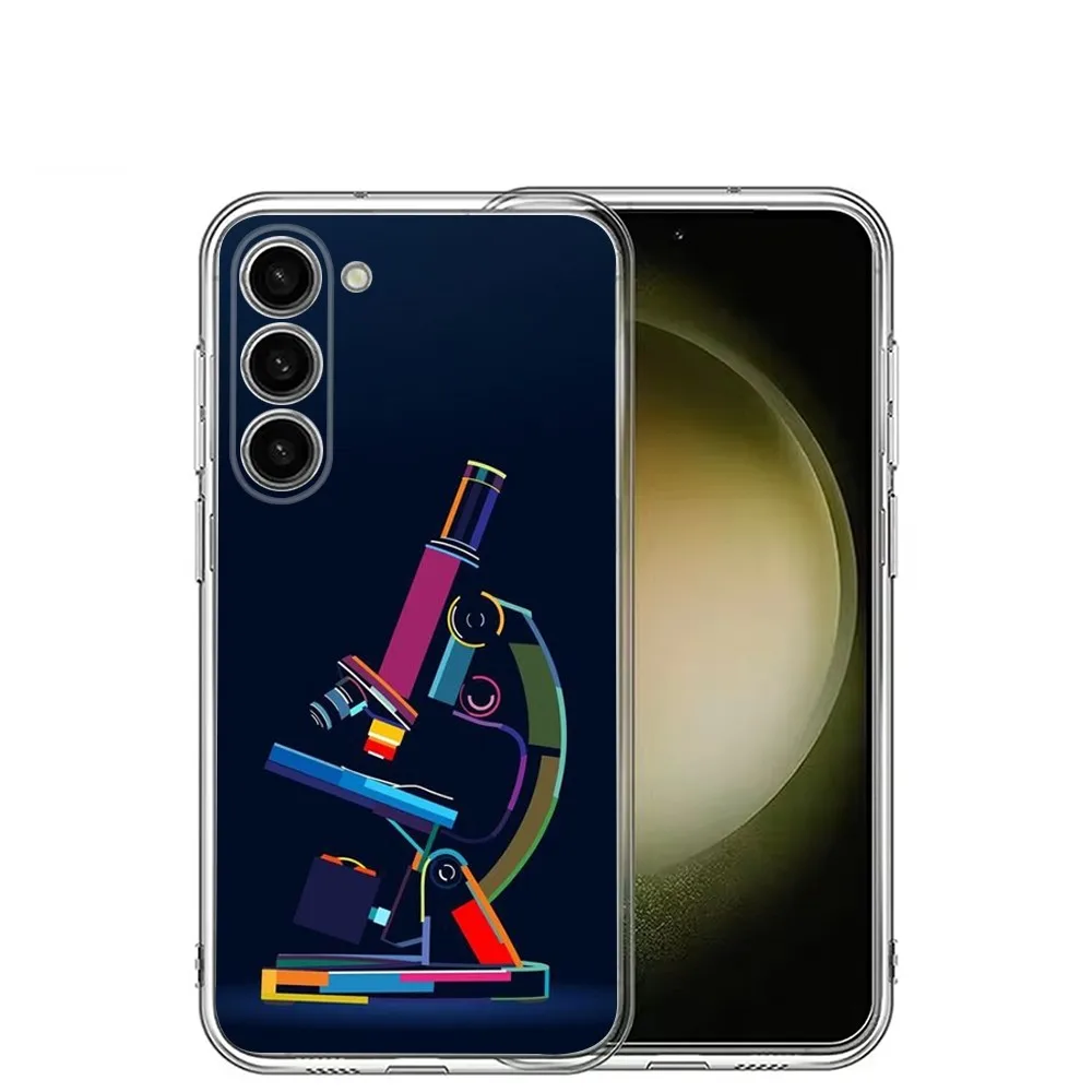 Chemical Biology Experiments Phone Case For Samsung Galaxy A71,70,52,40,51,31,A50,21S,30S,Note20,Transparent ,Cover