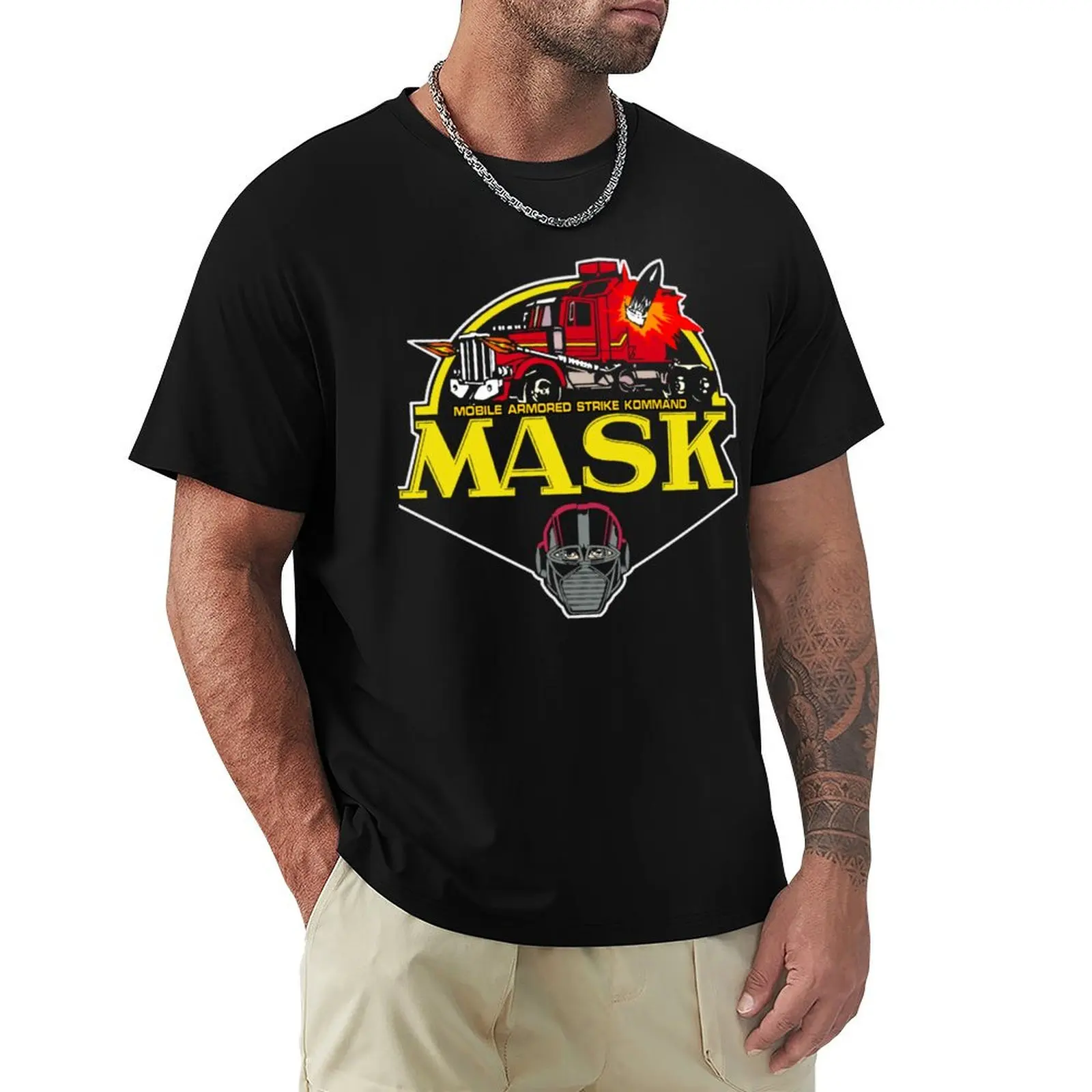 MASK Mobile Armored Strike Kommand Retro 80's Cartoon T-Shirt vintage plus sizes t shirts men