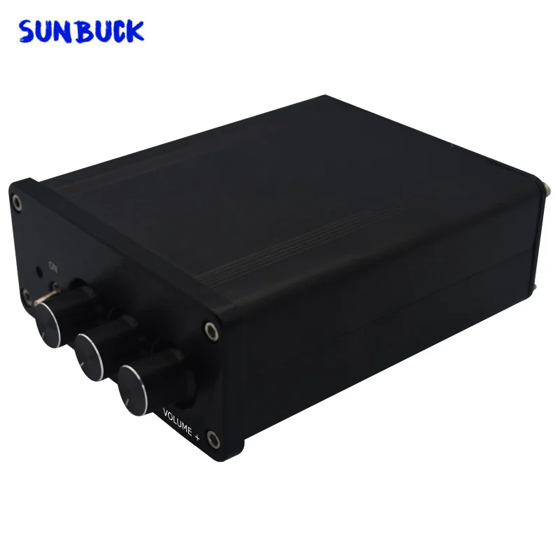 مضخم رقمي من Sunbuck بقوة 24 فولت مزود بطاقة صوت منزلي مصغر من فئة D HIFI بقدرة 50 واط 2.0 TPA3116 LM1036 مضخم رقمي