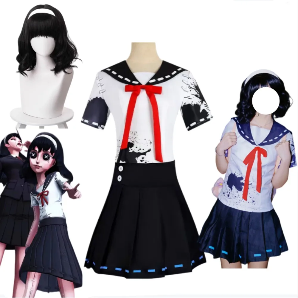 

Identity V Tomie Kawakami Disciple Uniform Cosplay Set Adult Women Halloween Carnival Comic Con Anime Role Play Party Outfit