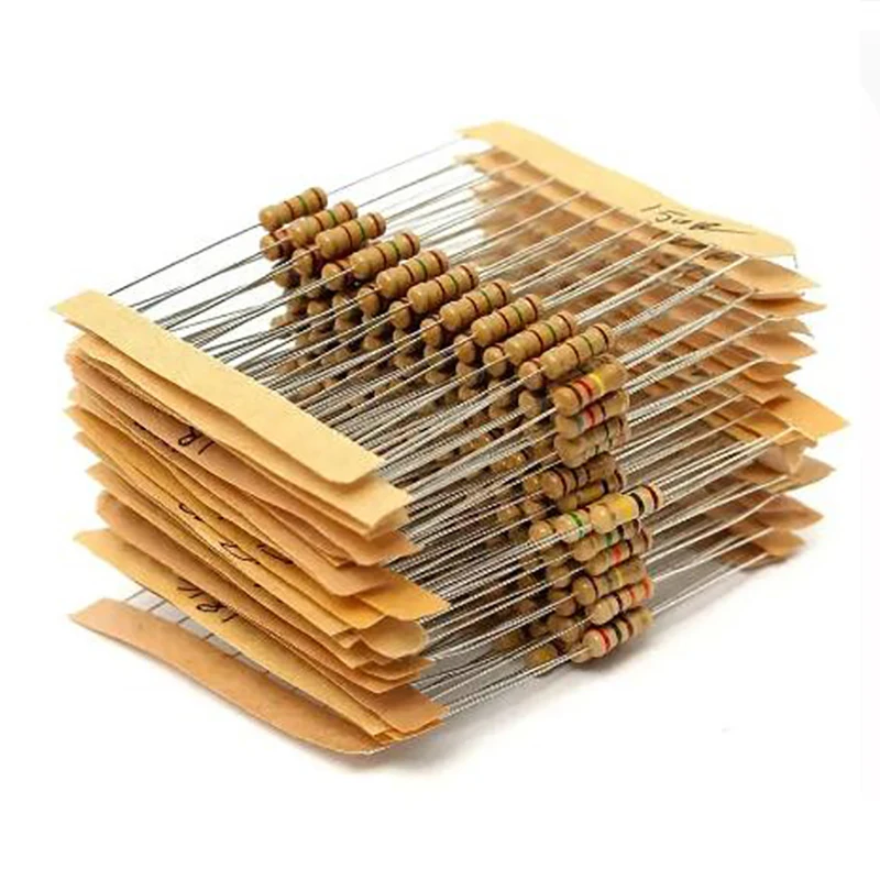 300PCS/Set 1W Resistor Kit 5% 30values X 10pcs Carbon Film Resistance 0.1-750 Ohm Set In Stock