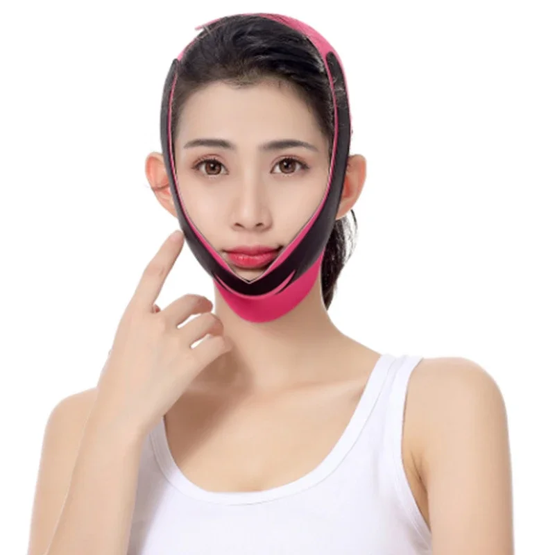 Face Slimming Bandage V Line Facial Shaper Elastic Double Chin Remover Lift Up Belt Face Massager Women Strap Skin Beauty Care