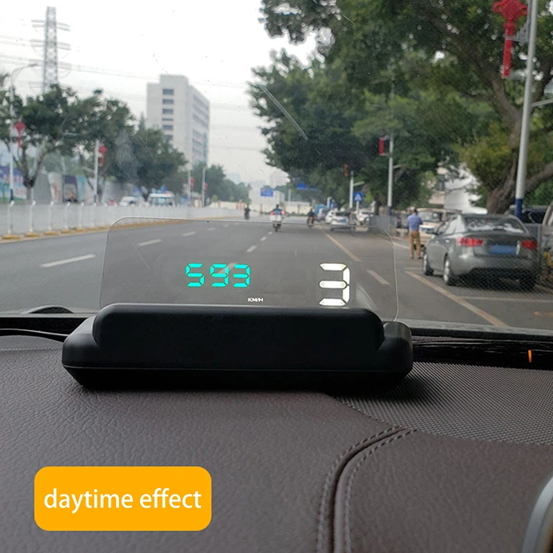 1 Set 3D HUD Projection Windshield Projector For All Cars Head Up Display Water Overspeed Alarm Smart Tired Alarm