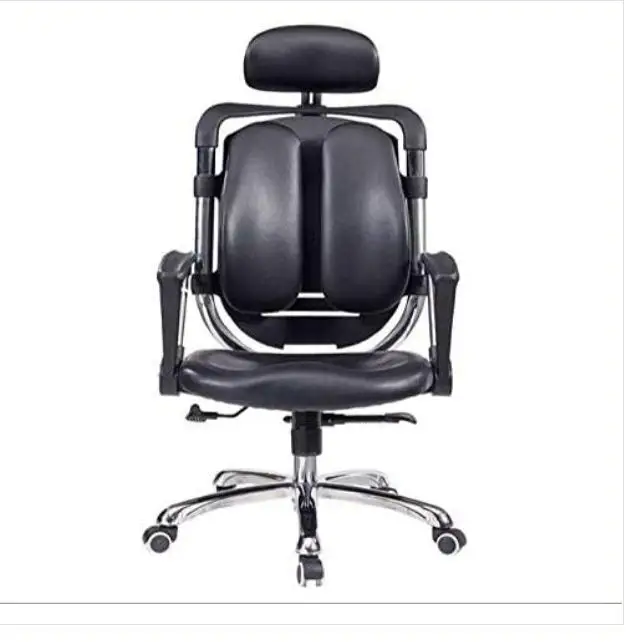 leather ergonomic chair  rotating office chair reclining versatile executive chair  orthopaedic furniture