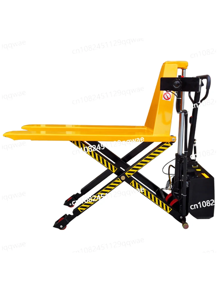 

1.5 Tons Manual High Lift Truck Raised Scissor Forklift 0.8m High Lift Hydraulic Lift Forklift