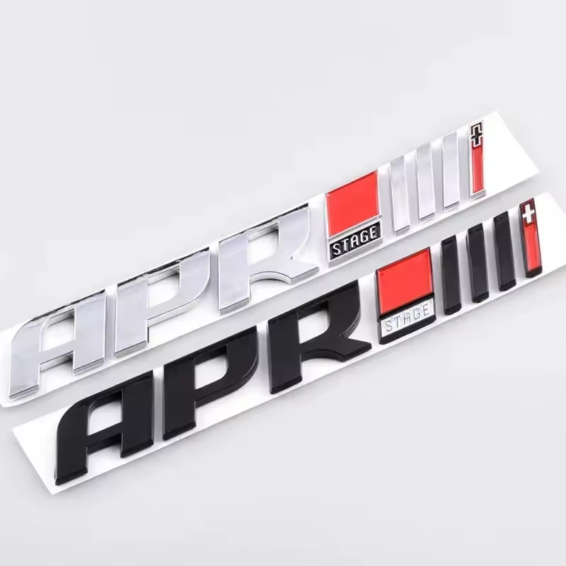 3D ABS APR Stage III 3+ Letters Logo Car Rear Trunk Boot Badge Emblem Sticker For VW GOLF Audi R8 RS A3 A4 Q5 A6 A8 Q7 Q5 - AliExpress