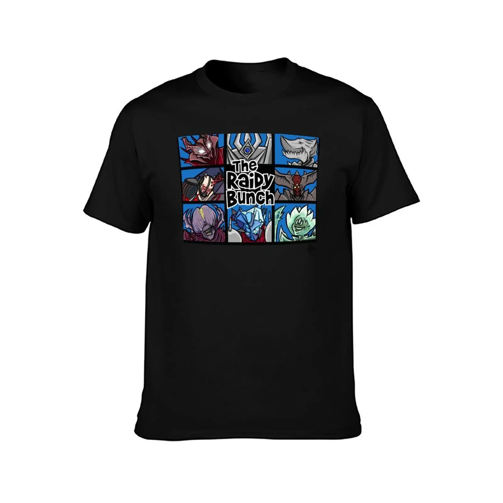 The Raidy Bunch T-Shirt, Summer Casual Cotton Tee, Oversized Streetwear Tops, Vintage Graphic Print, Loose Fit Short Sleeve